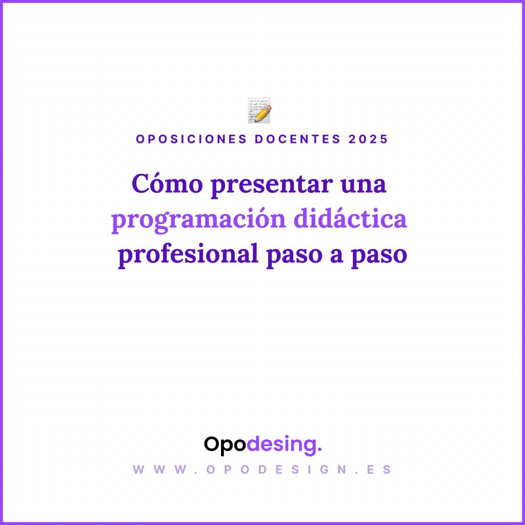 como presentar programaciones didacticas muy profesionales