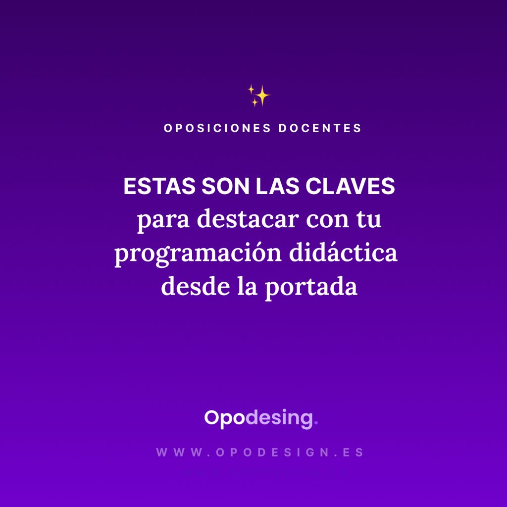 las claves para destacar con tu programación didactica ante el tribunal